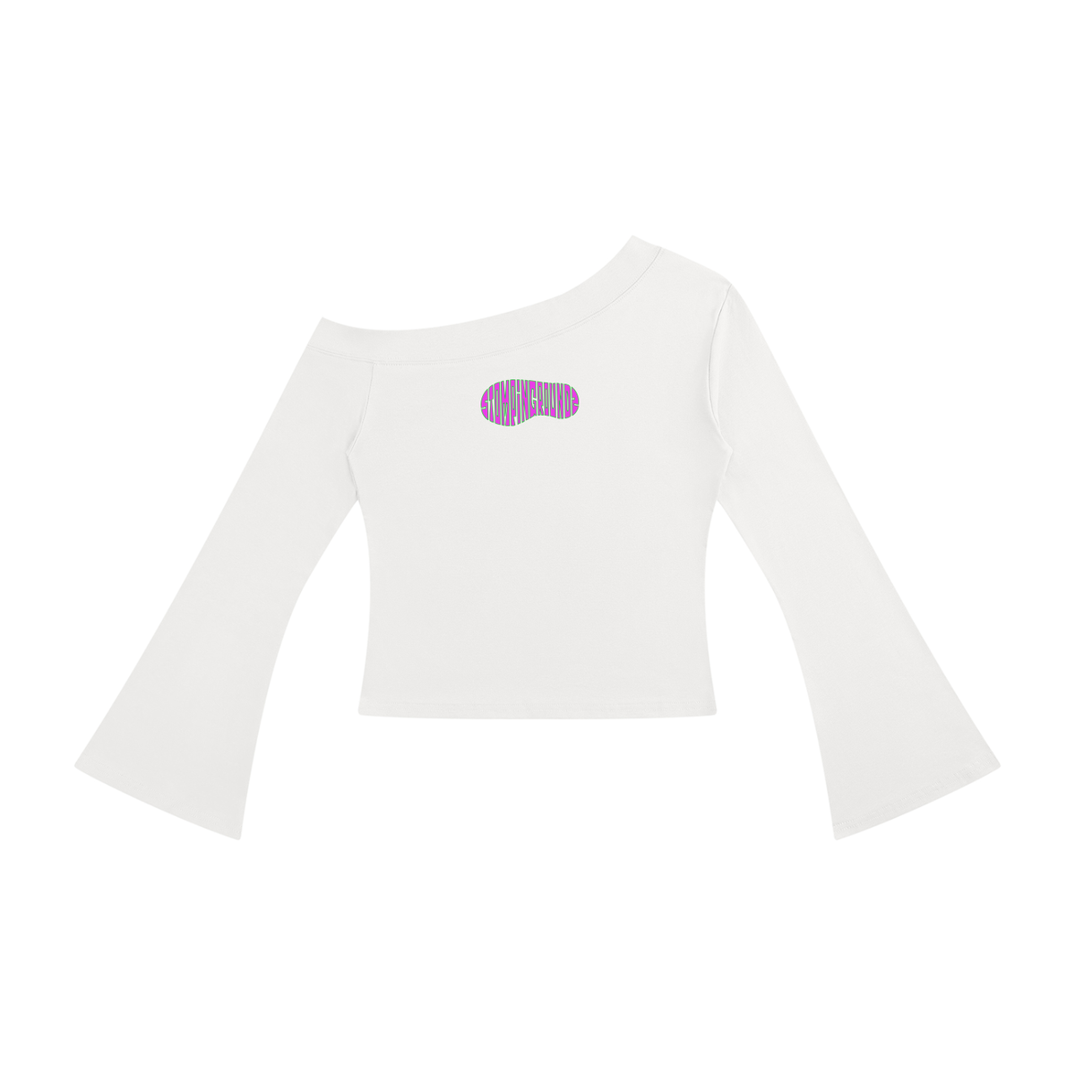 SGZ "Alien Gyrl" Off-Shoulder Bell Sleeve T-Shirt